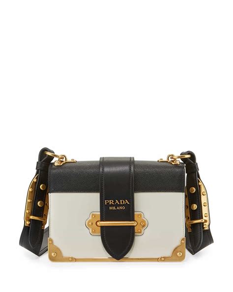 black and white prada bag|prada black bag price.